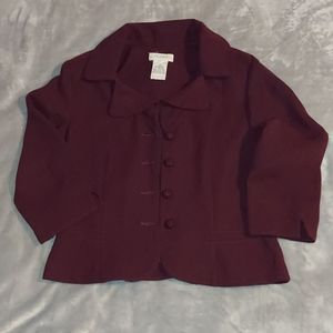 Burgundy jacket
